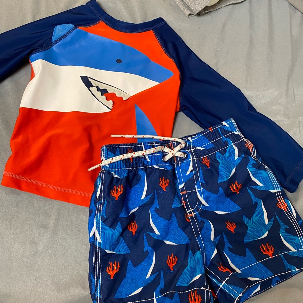 Baby Gap swim suit and rash guard